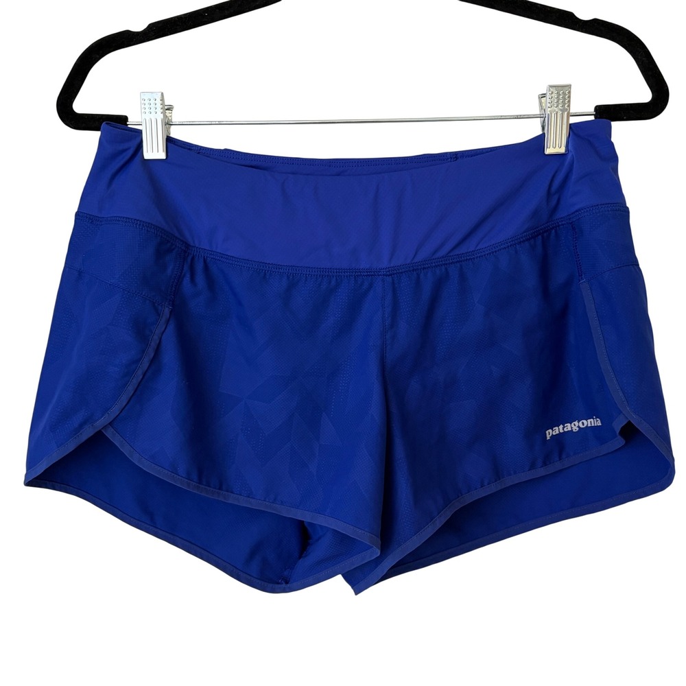 Patagonia Cobalt Blue Strider Shorts Womens Medium Running Lined